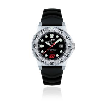 CHRIS BENZ - DEEP 300M AUTOMATIC DIVER SSI EDITION mit schwarzem Kautschukband