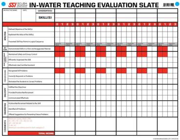 Instructor Evaluation Slate